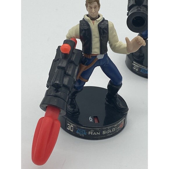 Star Wars Attacktix Lot 13 Pieces Number 30 Han Solo Wookie Captain Darth Boba - Picture 11 of 16